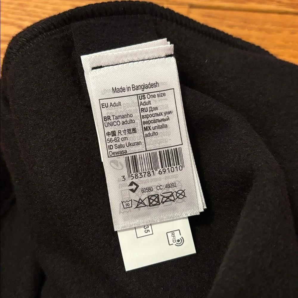 NEW Decathlon Wedze Adult Ski Gaiter Neck Warmer Black Fleece Soft Adjustable